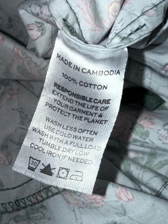 Hill House Ellie Nap Dress in Fleur Chintz Bottle Green Size Small - Picture 11 of 12